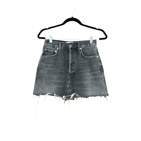 Agolde Charcoal Denim Skirt size 26 - Picture 1 of 4
